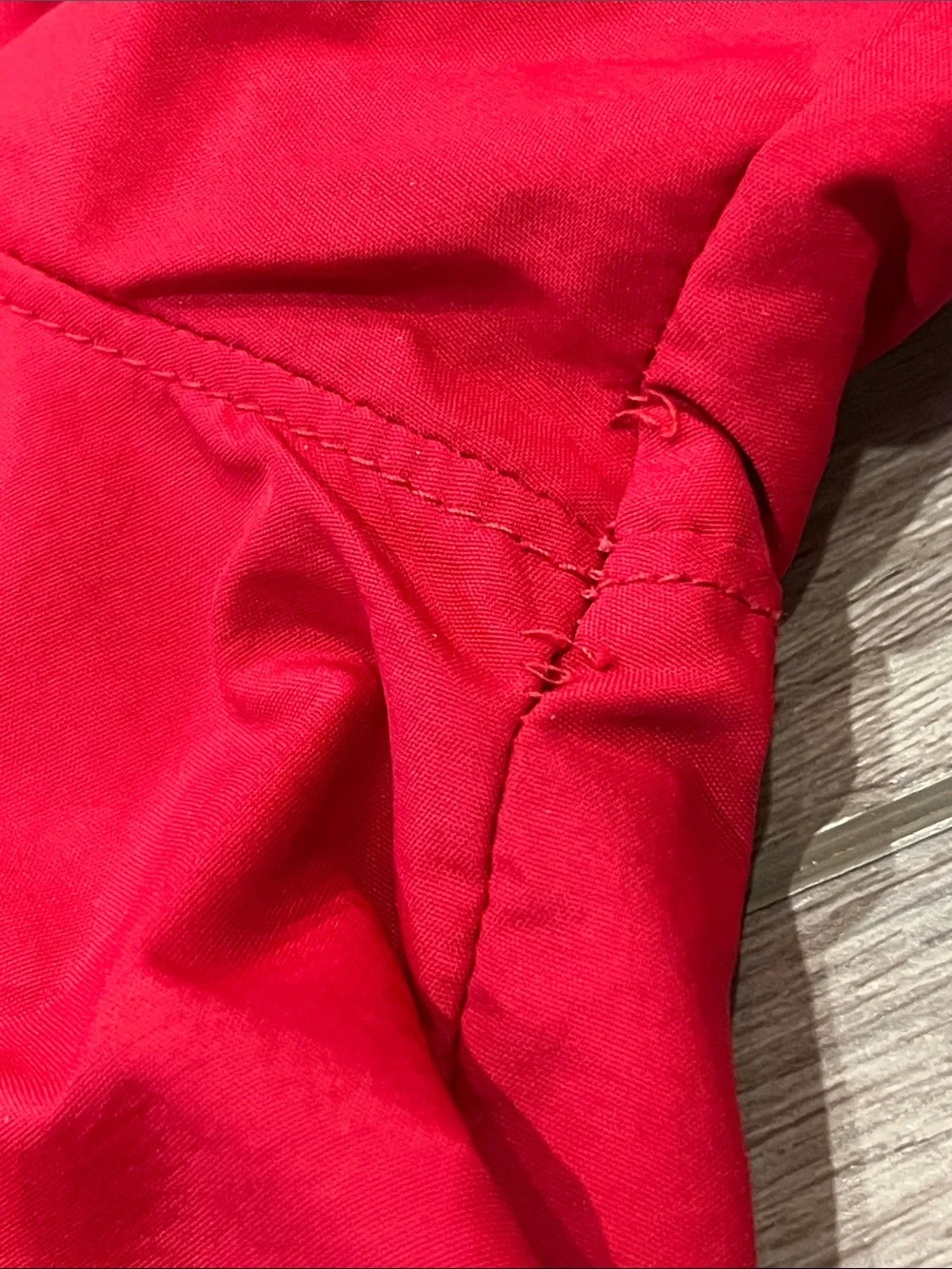 Vintage Tommy Hilfiger Red Lightweight Track Jacket with White Trim Size Large